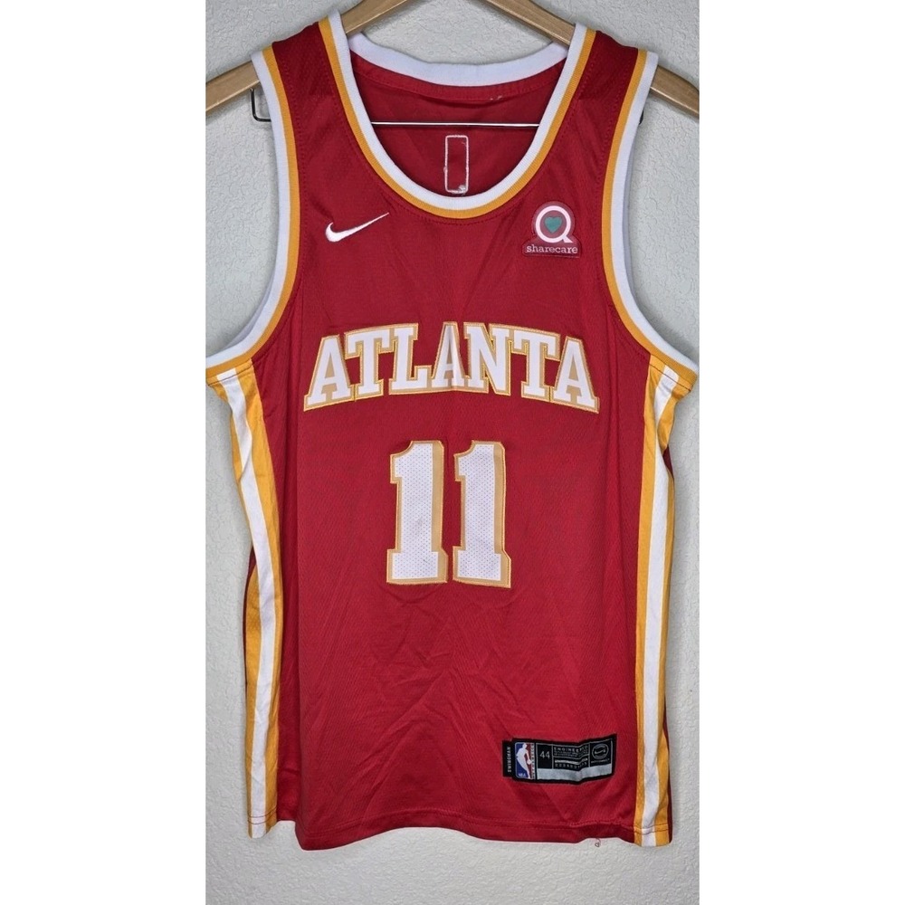 2023-24 Men 44 Atlanta Hawks Trae Young #11 Red Nike Authentic NBA Jersey Swing
